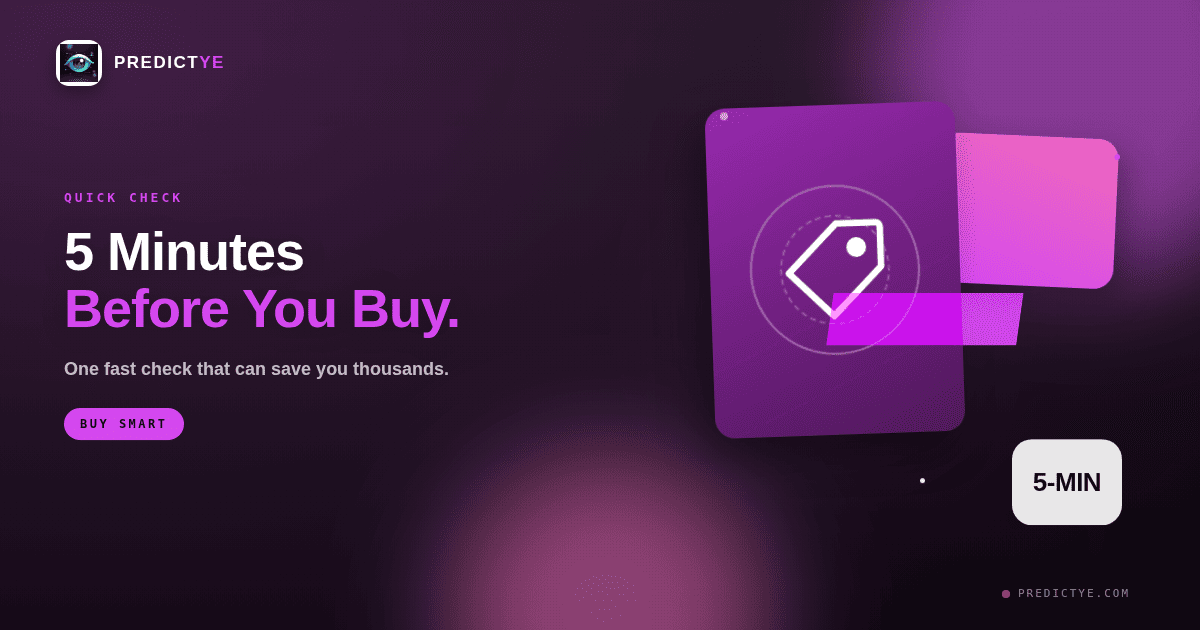 The 5-Minute Check Before Any Big Purchase