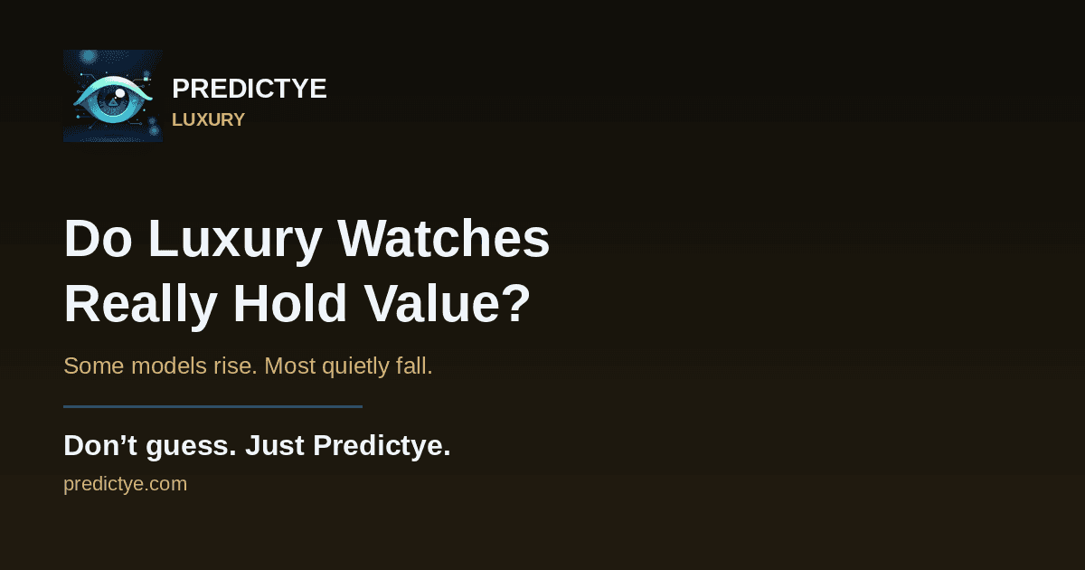Do Luxury Watches Really Hold Their Value?