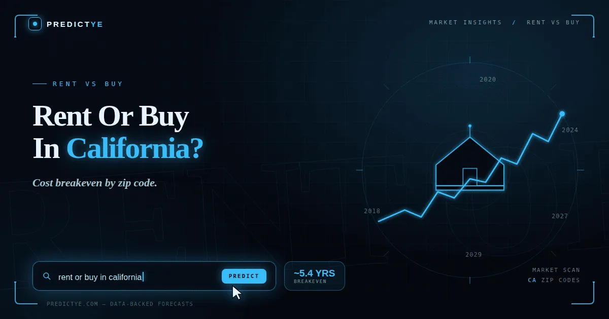 Should You Rent or Buy in California Right Now?