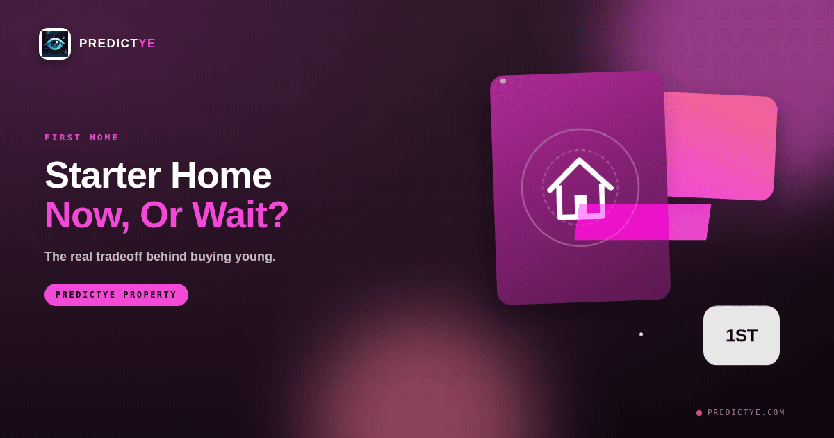 Starter Home Now or Wait and Save? What the Numbers Say