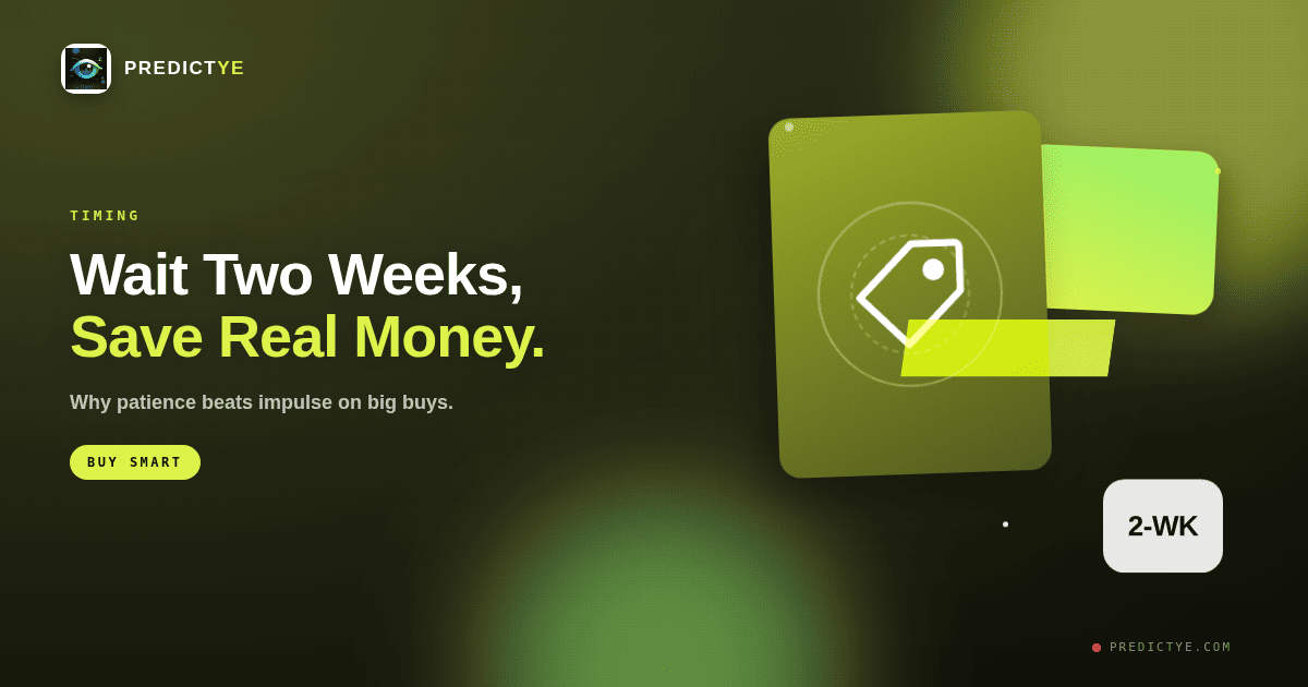 Why Waiting Two Weeks Can Save You Hundreds